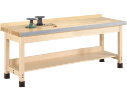 Solid Maple 120"W x 24"D x 32"H Workbench