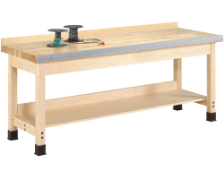 Solid Maple 72"W x 24"D x 32"H Workbench