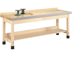 Solid Maple 96"W x 24"D x 32"H Workbench