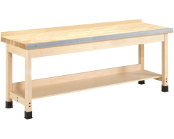 Solid Maple 120"W x 24"D x 36"H Workbench