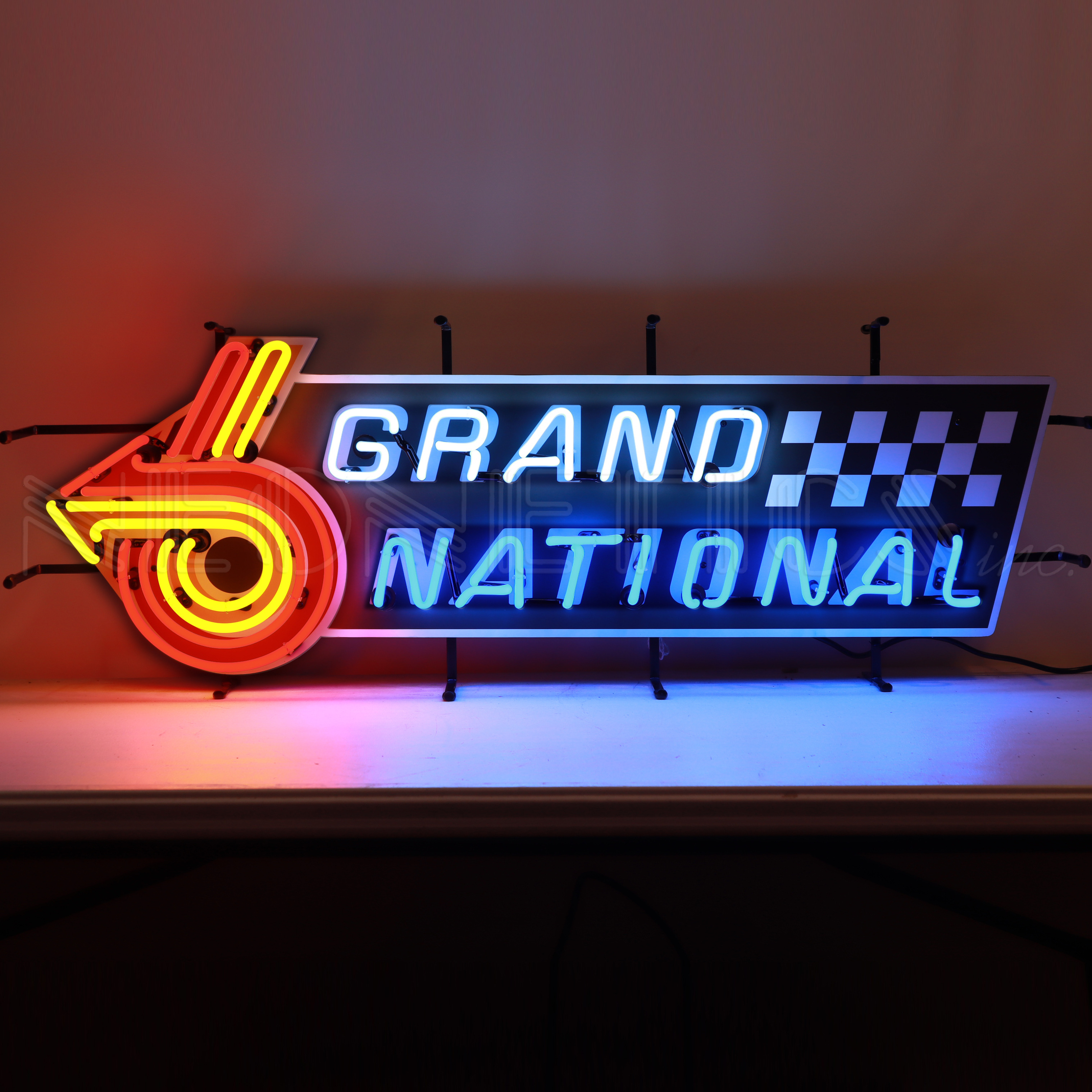 neon sign B-6 ⚠️ Grand National Neon Sign - Buick Turbo 6 Garage Decor