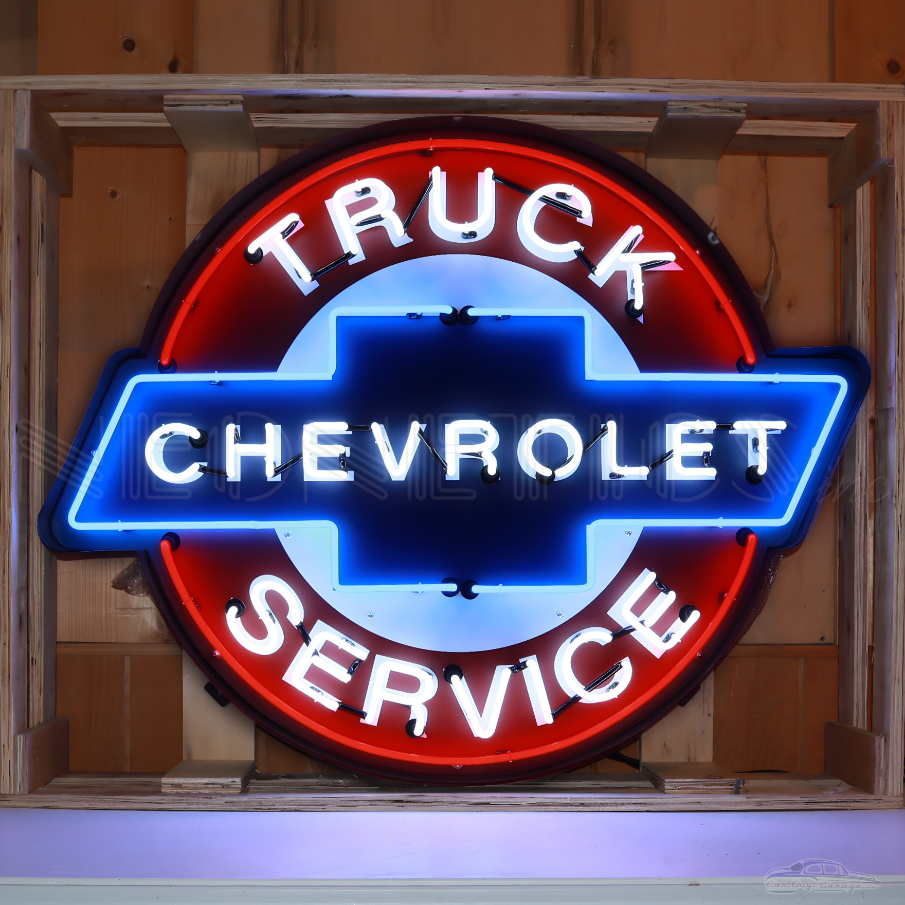 Chevrolet Truck Service Neon Sign Vintage Americana Decor