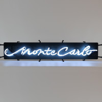 Chevrolet Monte Carlo White Script Neon Sign - 35" x 7"
