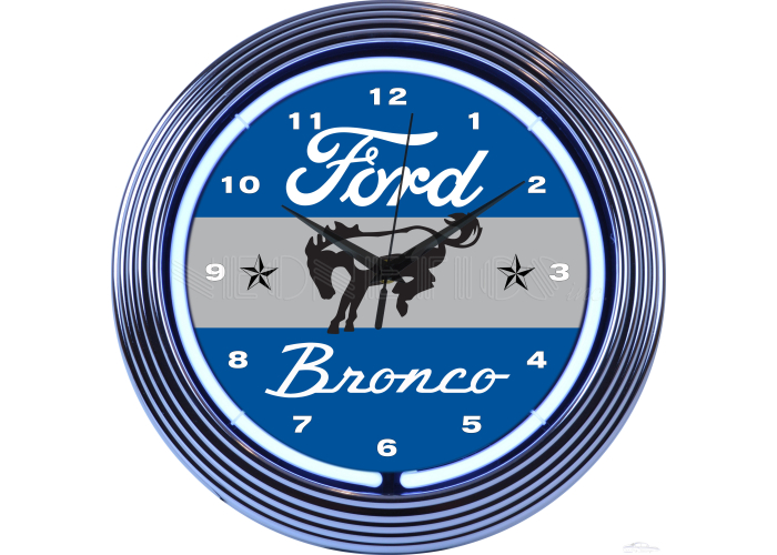 Ford Bronco Neon Clock