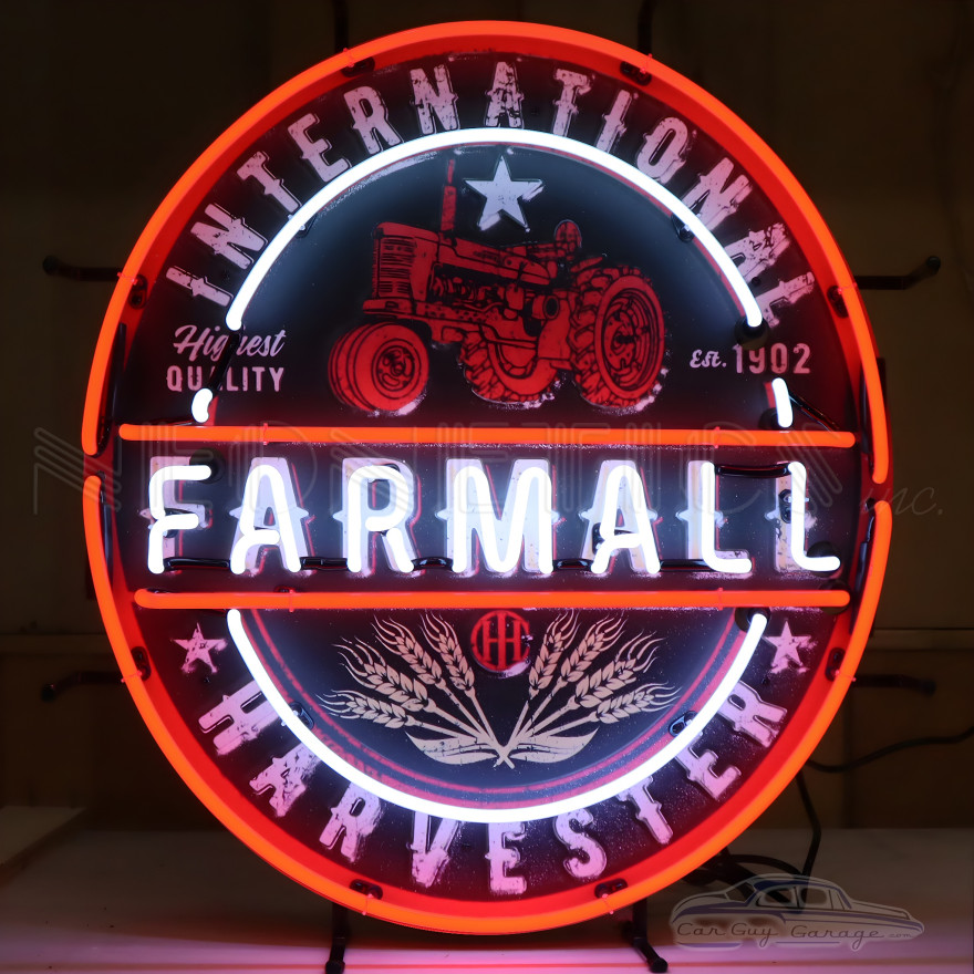 Farmall Tractor 1902 Neon Sign Farmall Tractor 1902 Neon Sign