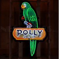 Polly Gas Parrot Neon Sign - 33" x 54"