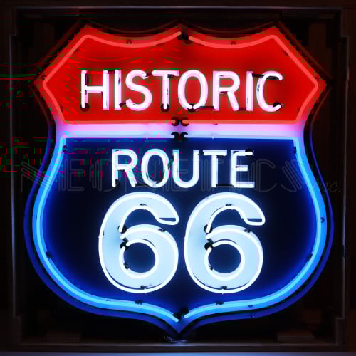 Historic Route 66 Neon Sign
