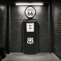 Route 66 Tokheim 39 Wall Gas Pump - 56" Tall x 22" Wide x 4.5" Deep