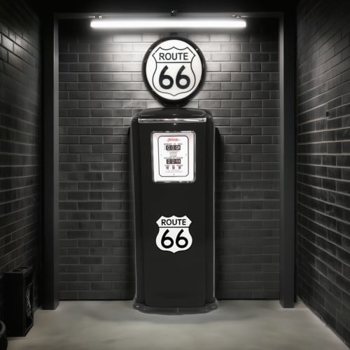 Wall Hanging Route 66 Gas Pump Facade