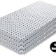 Four 16 by 32 inch Galvanized Steel Pegboards Four 16 by 32 inch Galvanized Steel Pegboards