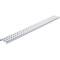 Galvanized Metal Pegboard Strips 2-Pack, 3 in x 16 in, 1/4 in Holes