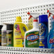 Two 16 inch Galvanized Steel Pegboard Shelves Two 16 inch Galvanized Steel Pegboard Shelves