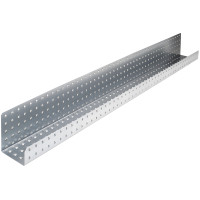 2-Pack 48-In Metal Pegboard Tray Shelves, Galvanized Steel