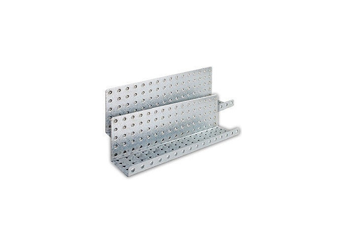 Two 16" by 5" Galvanized Steel Pegboard Shelves