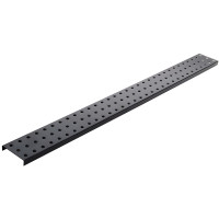 2-Pack Black Steel Pegboard Strips, 32 x 3 in, Powder-Coated