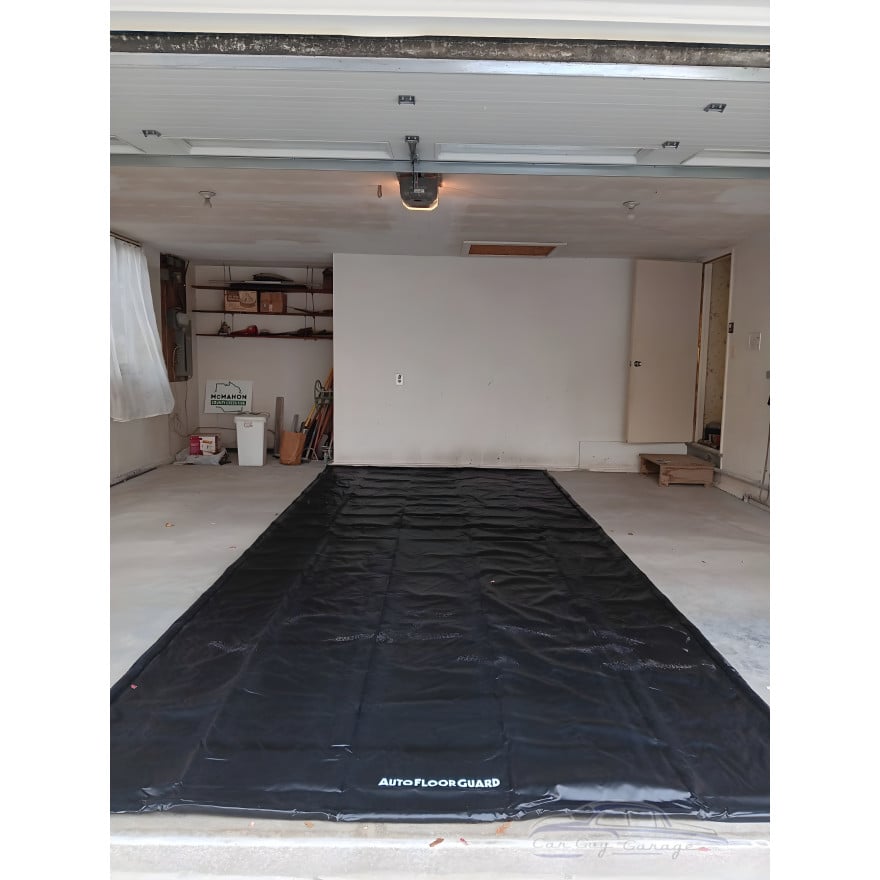 20 ft x 8 ft 6 in Garage Floor Containment Mat with Raised Edges