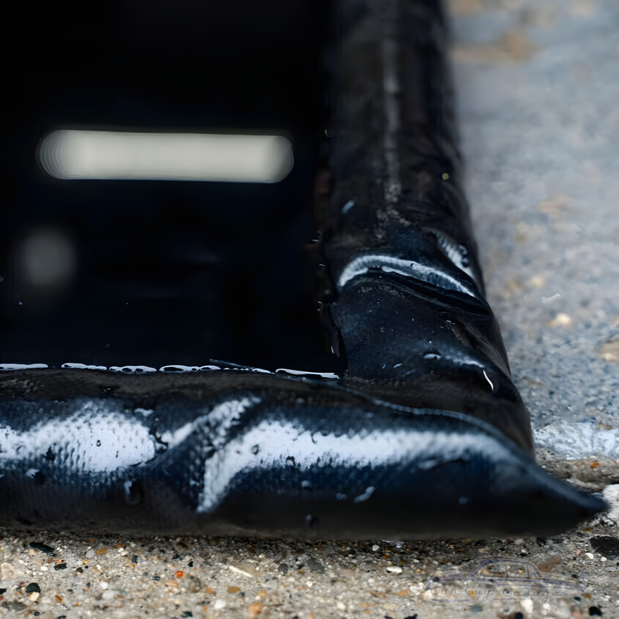 20 ft x 8 ft 6 in Garage Floor Containment Mat with Raised Edges