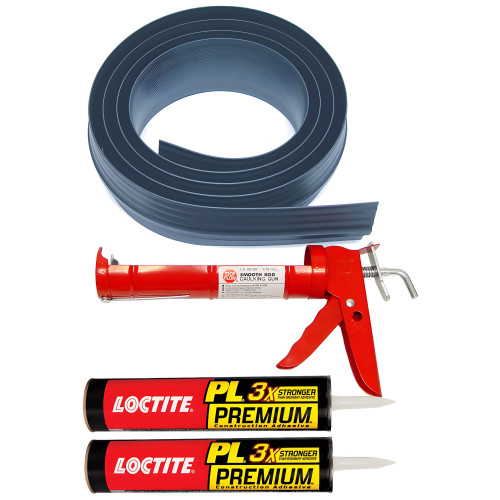 16ft 6in Gray Garage Door Threshold with Adhesive