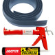 16ft 6in Gray Garage Door Threshold with Adhesive 16ft 6in Gray Garage Door Threshold with Adhesive