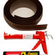 10ft 3in Brown Garage Door Threshold with Adhesive 10ft 3in Brown Garage Door Threshold with Adhesive