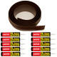 100ft Brown Garage Door Threshold with Adhesive 100ft Brown Garage Door Threshold with Adhesive