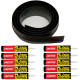 100ft Black Garage Door Threshold with Adhesive 100ft Black Garage Door Threshold with Adhesive