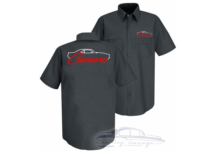 1st Gen Camaro Silhouette Embroidered Mechanic shirt 