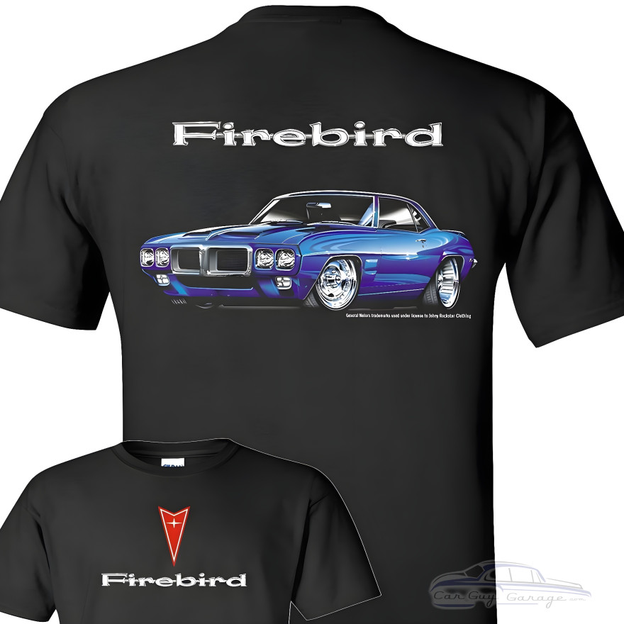 1969 Pontiac Firebird T-Shirt Classic Muscle Car Graphic