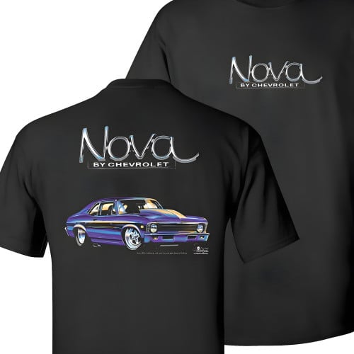 1970 Chevy Nova T Shirt - Nova by Chevrolet Graphic Tee