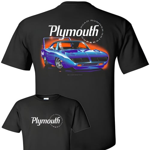 1970 Plymouth Superbird Road Runner Front and Back Print T-Shirt