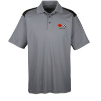 C3 Corvette Officially Licensed Moisture-Wicking Gray Polo Shirt