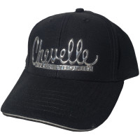 Chevelle by Chevrolet Chrome Emblem Baseball Cap - Black