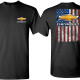 Chevy Bowtie American Flag T-shirt Chevy Bowtie American Flag T-shirt