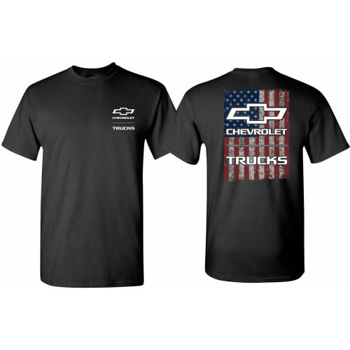 Chevy Truck American Flag Tshirt 