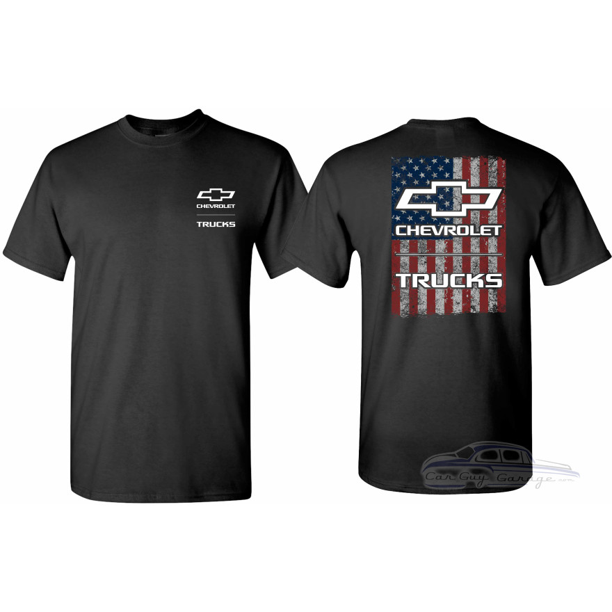 Chevy Truck American Flag Tshirt Chevy Truck American Flag Tshirt