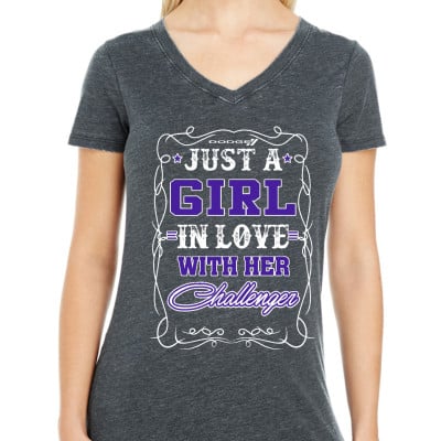 Girl in Love with Her Challenger Tshirt - Stylish & Durable