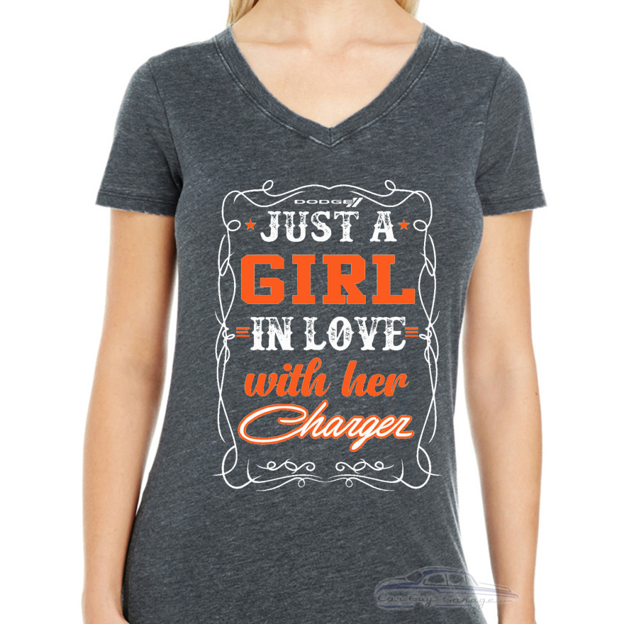 Girl in Love with Her Charger Tshirt Girl in Love with Her Charger Tshirt