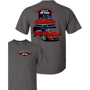 Corvette C3 Stingray Supercharged Kick'n It Old School T-Shirt