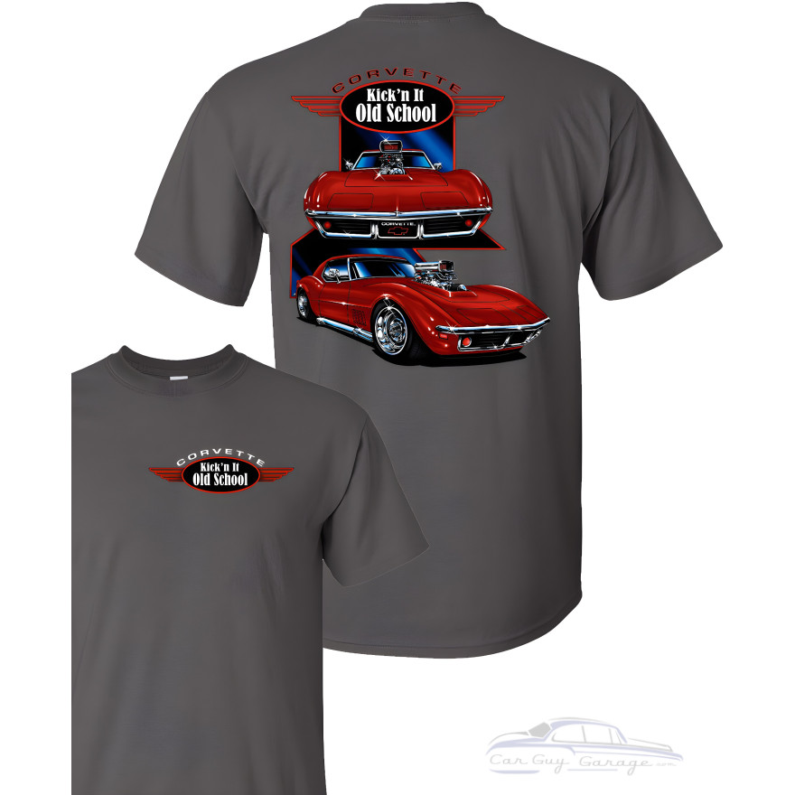 Corvette Kickin It Old School T-Shirt Corvette Kickin It Old School T-Shirt
