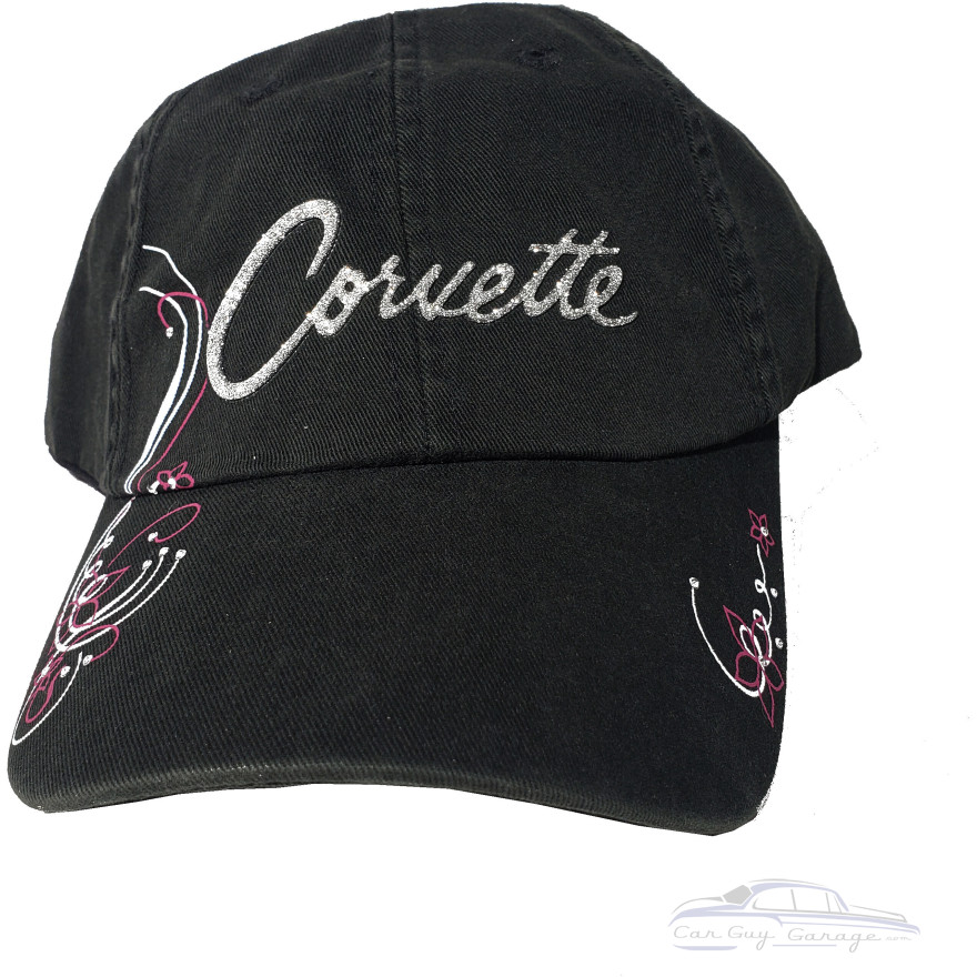 Ladies Black Corvette Cap Ladies Black Corvette Cap