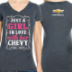 Girl in Love with her Chevy Tshirt 