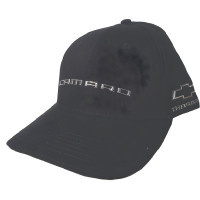 Camaro Liquid Metal Emblem Black Cap with Side Chevrolet Bowtie