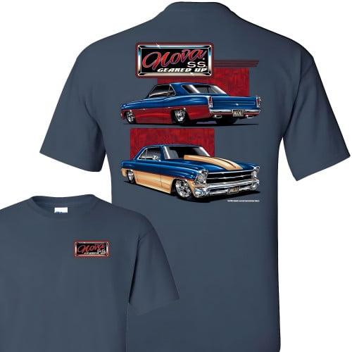 Chevy Nova SS Geared Up Classic Muscle Car T-Shirt