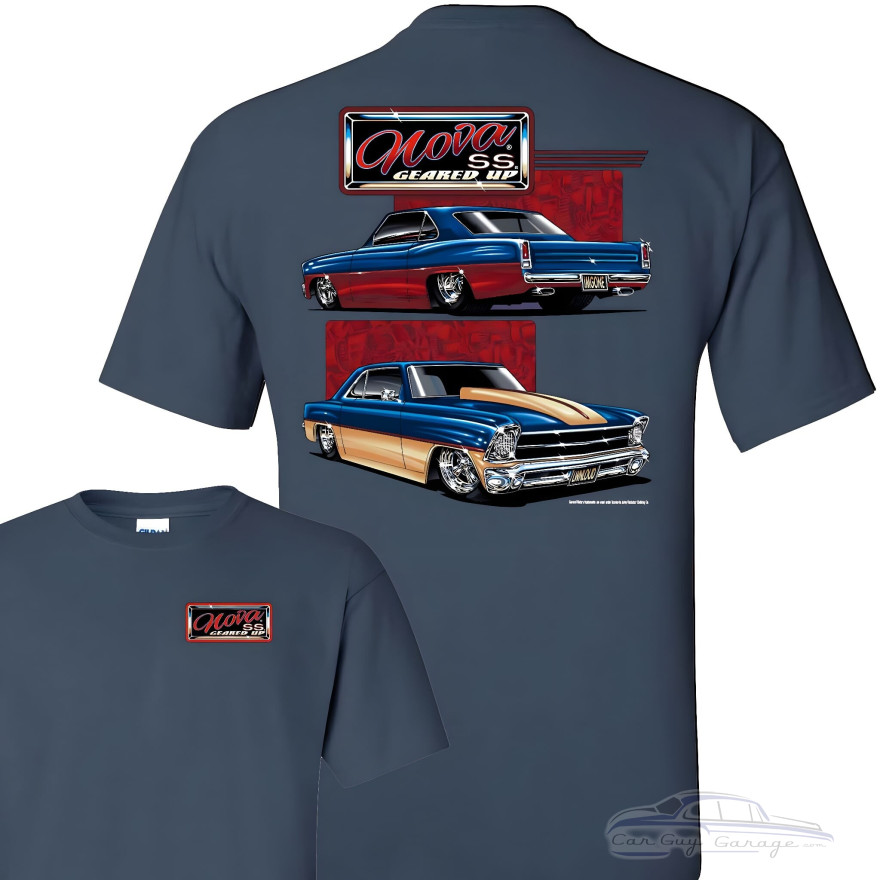 Chevy Nova SS Geared Up Classic Muscle Car T-Shirt