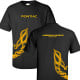Pontiac Firebird Trans Am Screaming Chicken Wrap T-Shirt - Black/Gold