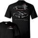 C2 Corvette Sting Ray Split-Window Graphic T-Shirt (Black)