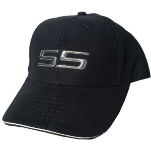 Chevy SS Liquid Metal Emblem Baseball Cap (Black)