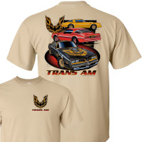 Pontiac Firebird Trans Am 3-Car T-Shirt - Screaming Chicken
