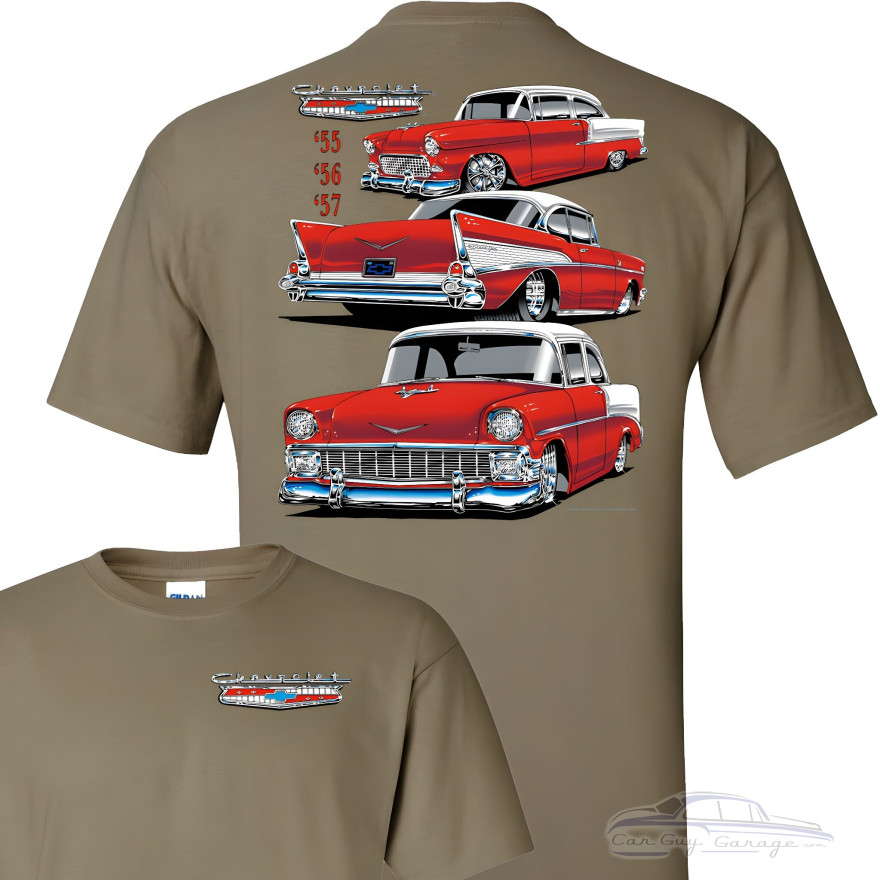 Chevrolet Tri-Five Bel Air T-Shirt 55 56 57 Chevy Classic