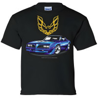 Youth 1977 Trans Am Firebird Screaming Chicken T-Shirt